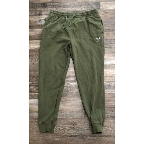 Gymshark Athletic Sweatpants Jogger Mens XL Green Joggers - Picture 1 of 6